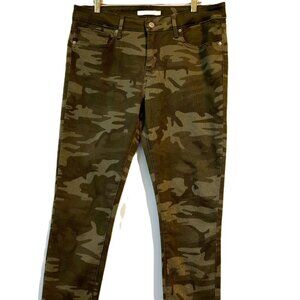 LEVI'S Jeans Pants wms 31 Camouflage 711 Skinny Ankle  Olive Green  Stretch  EXC